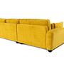 River Ecksofa Links Gelb 8