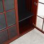Mahogany display cabinet 1970s 12