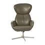 Athena Sessel mit Kippfunktion Estoril-Leder 0959 Graubraun 0