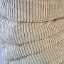 Togo Armchair and Ottoman Set Cord Beige 8