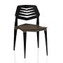 Flecharo Dining chair Plastic Black Brown 0
