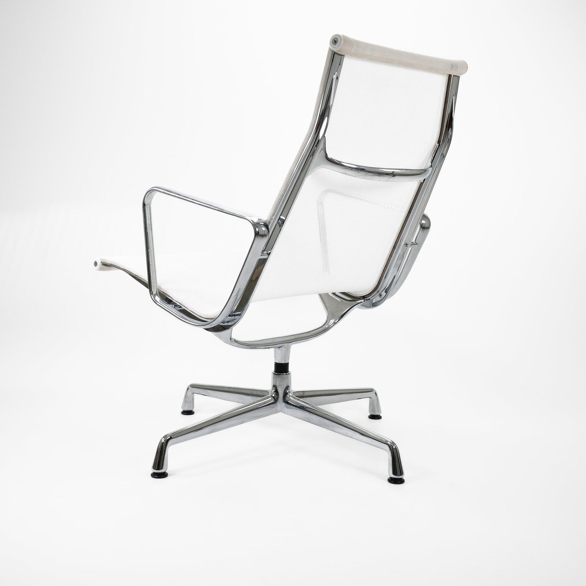 EA116 Office chair Chrome Mesh White 4