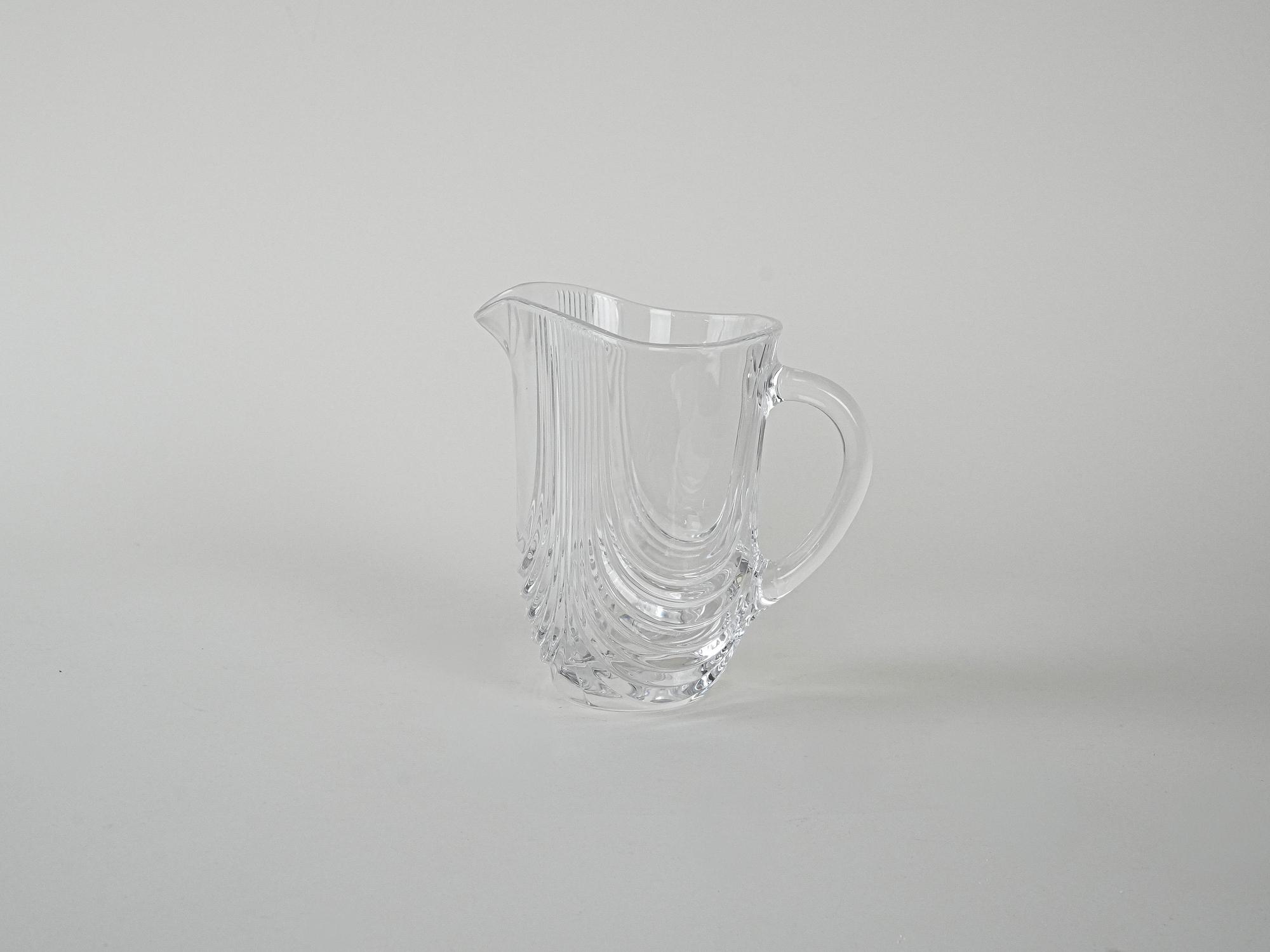 Kristallkaraffe Transparent 1970er Jahre 2