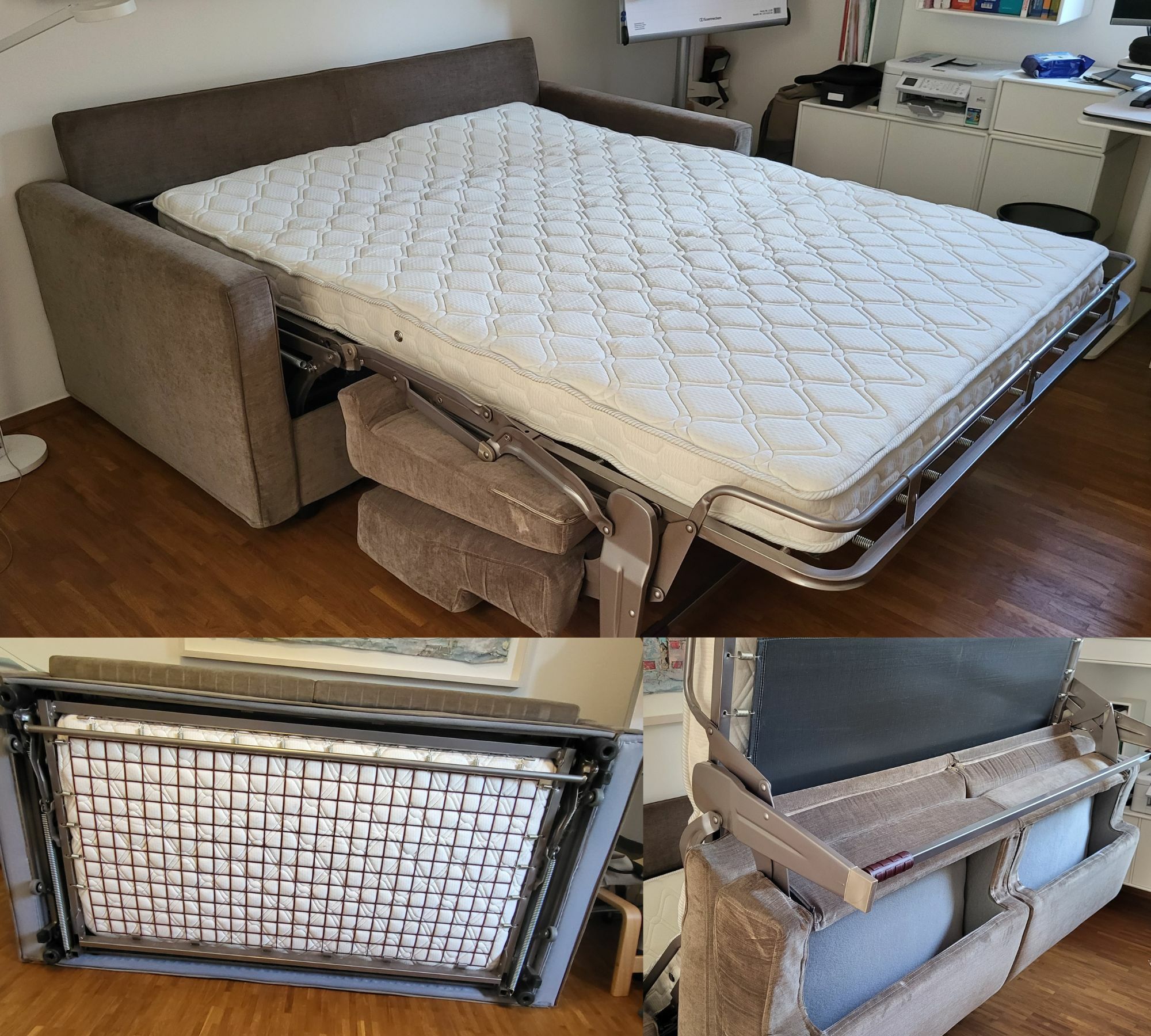 Joao Schlafsofa Bodema Taupe  1