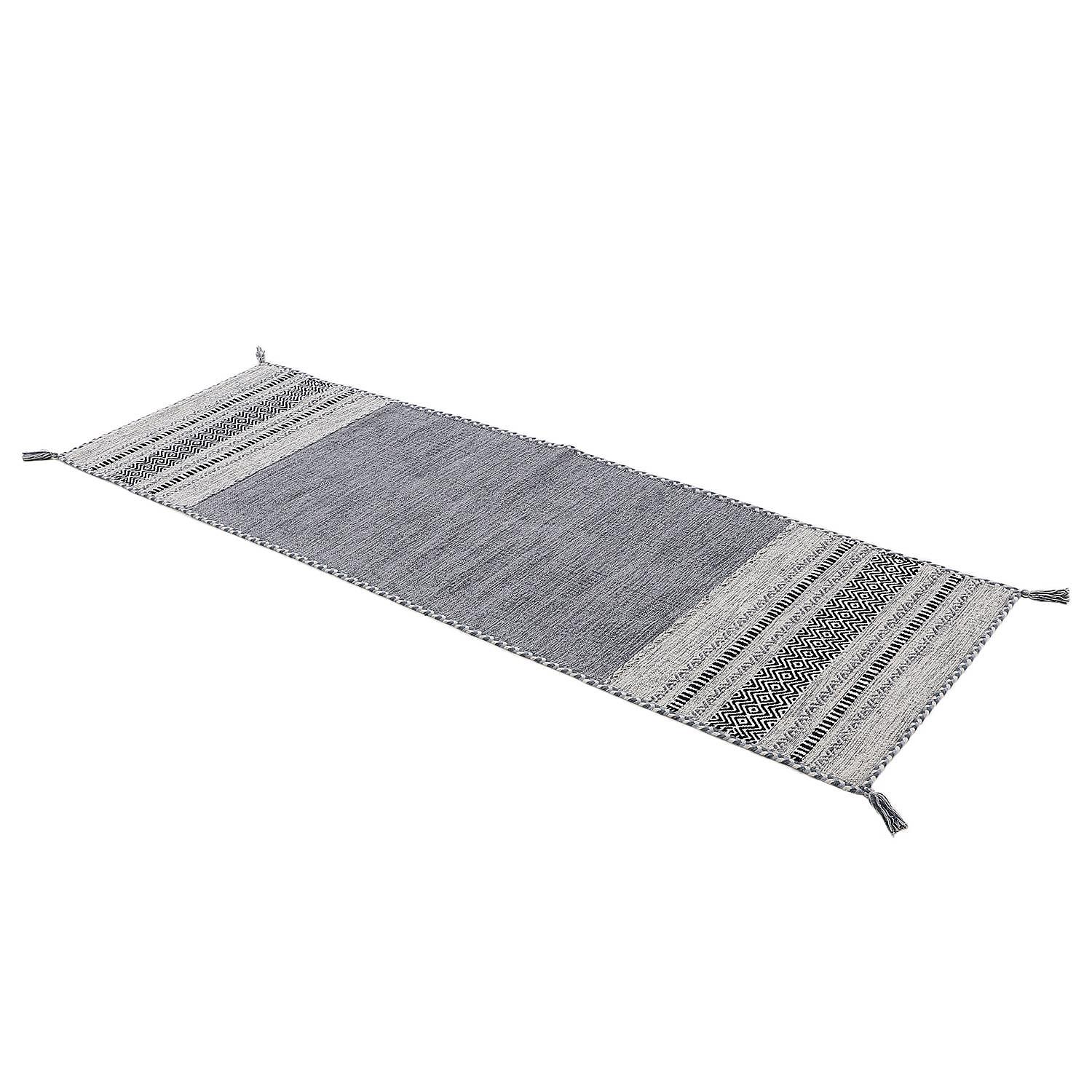 Läufer Kelim Azizi Baumwolle Grau 60 x 180 cm 2