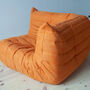 Togo Lounge Set 2-tlg. Textil Orange 2