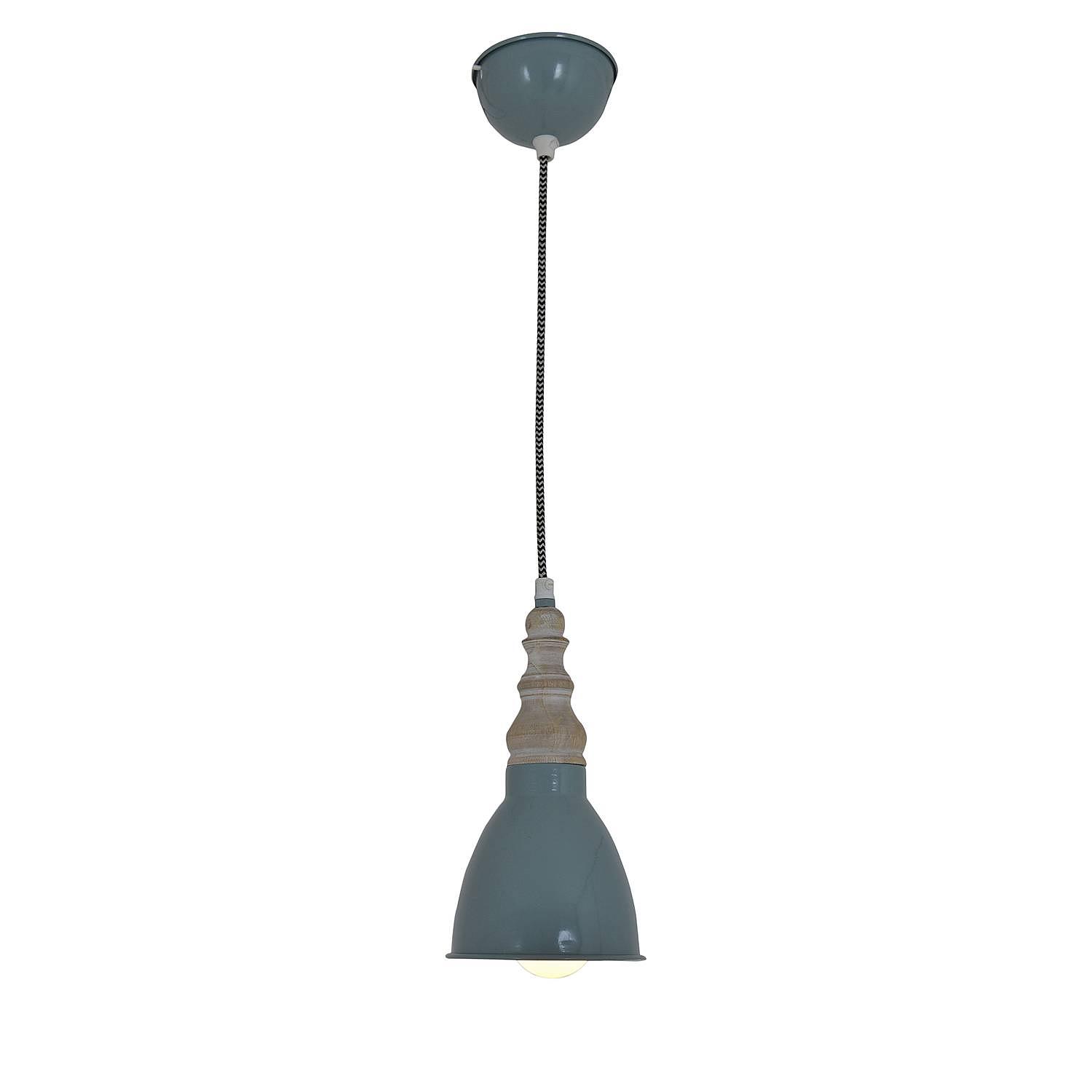 Pendant lamp Delhi blue-grey 1