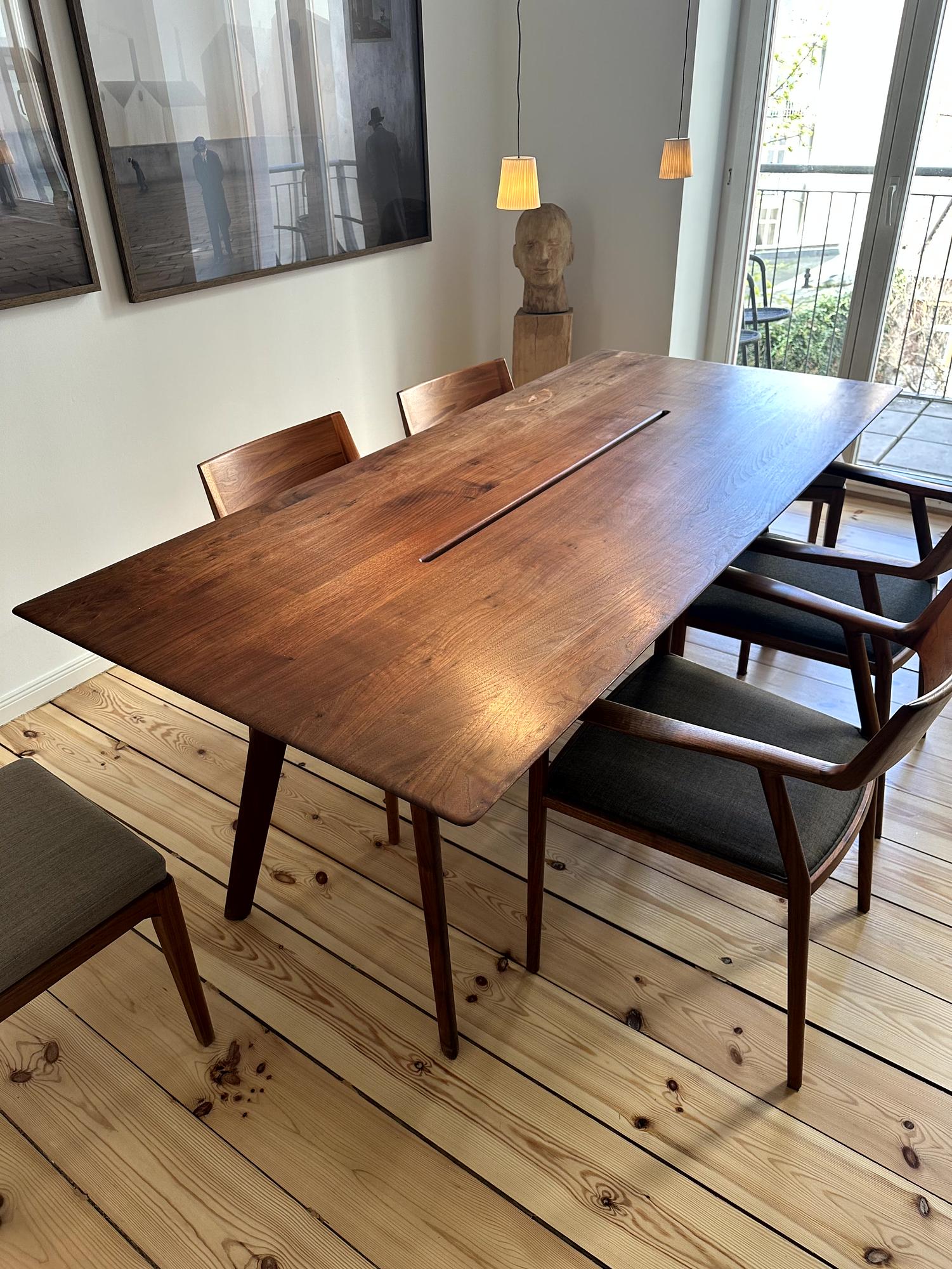 Esstisch Nussbaumholz Braun 7
