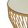 Avantis Runder Beistelltisch Eisen Gold 3