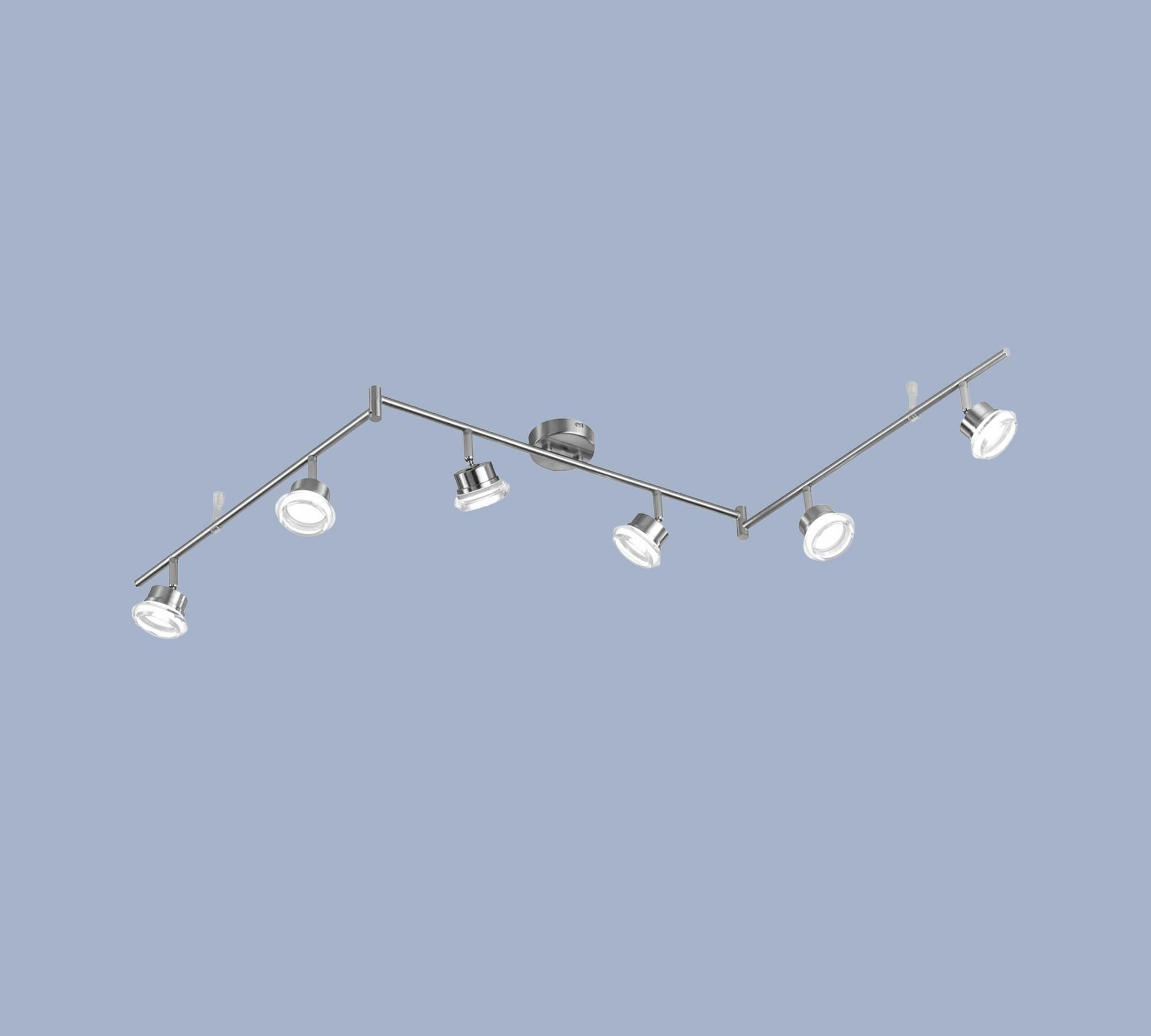 LED Deckenstrahler Acrylglas Metall 6-Flammig 0