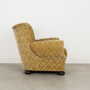Armchair Textile Wood Yellow 1960s 7