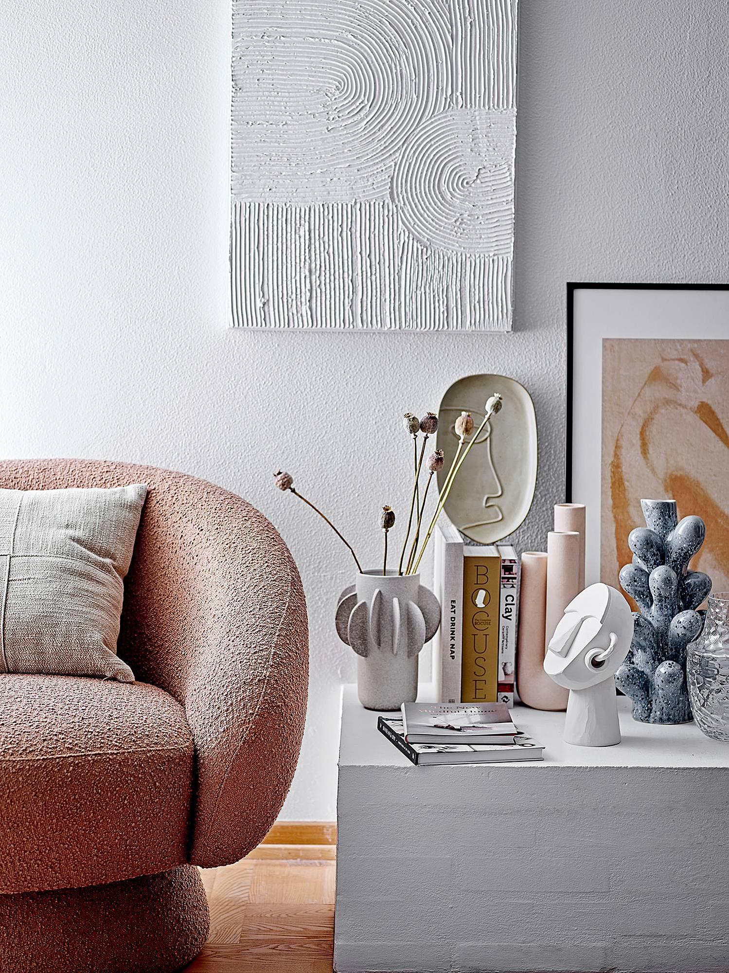 Innes Vase Keramik Blau 2