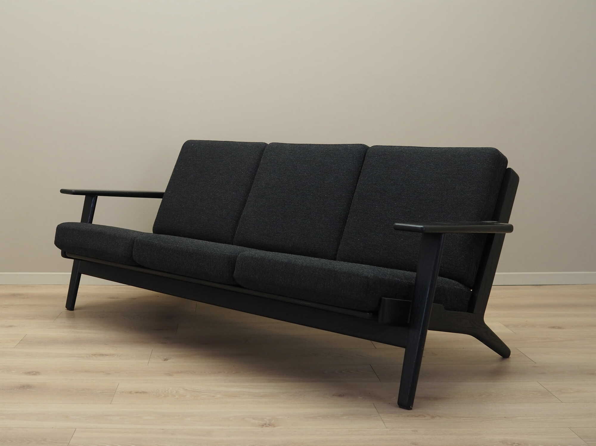 Sofa Textil Holz Schwarz 1960er Jahre 2