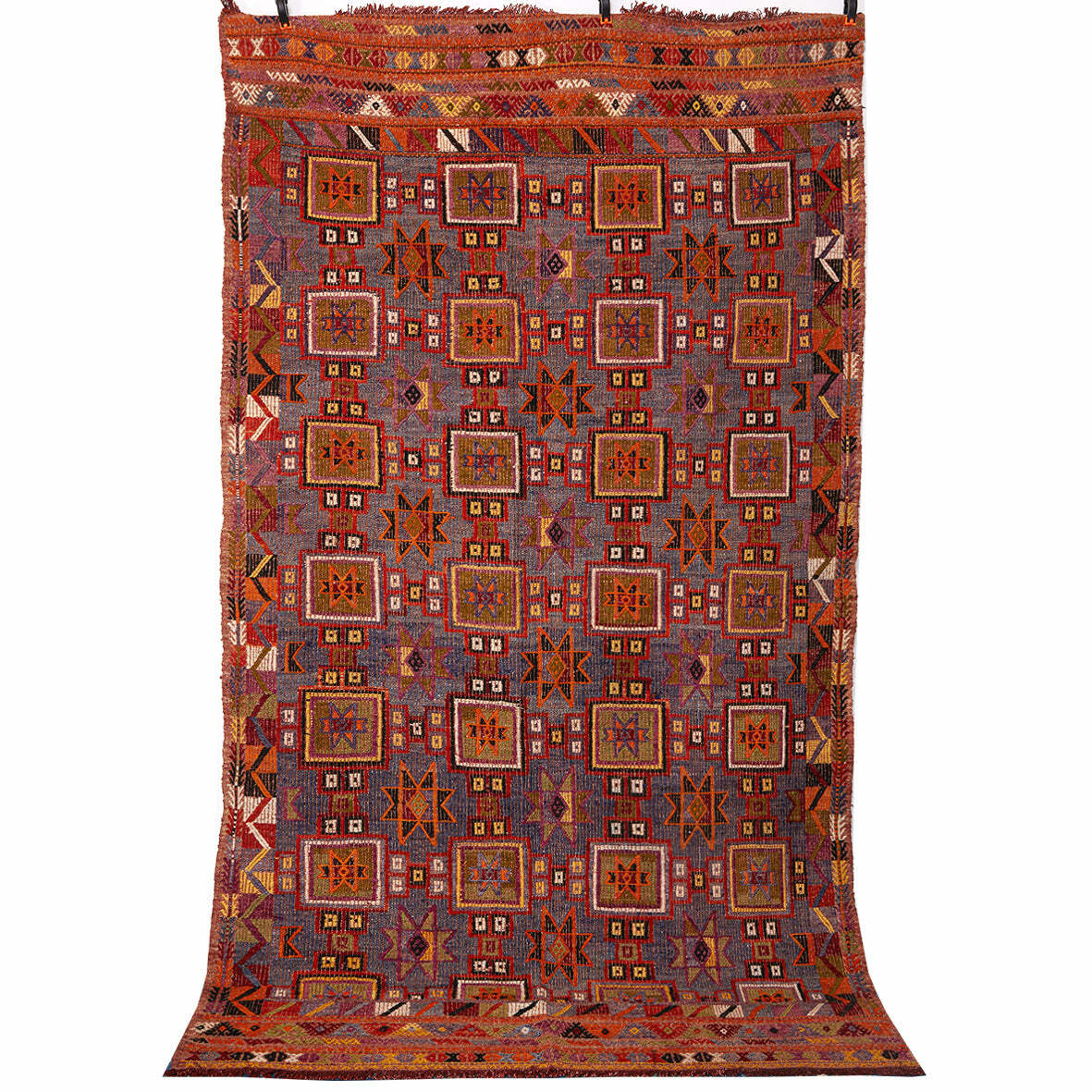 Vintage Anatolian Cicim Kilim Handgewebt 1960er Jahre 0