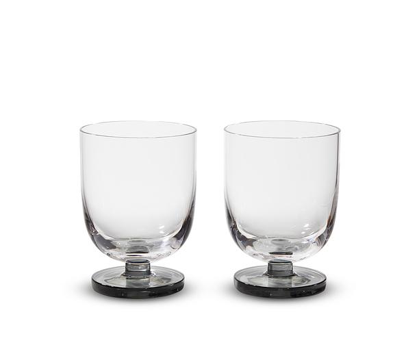 Puck Water glass 2-piece set Transparent 0