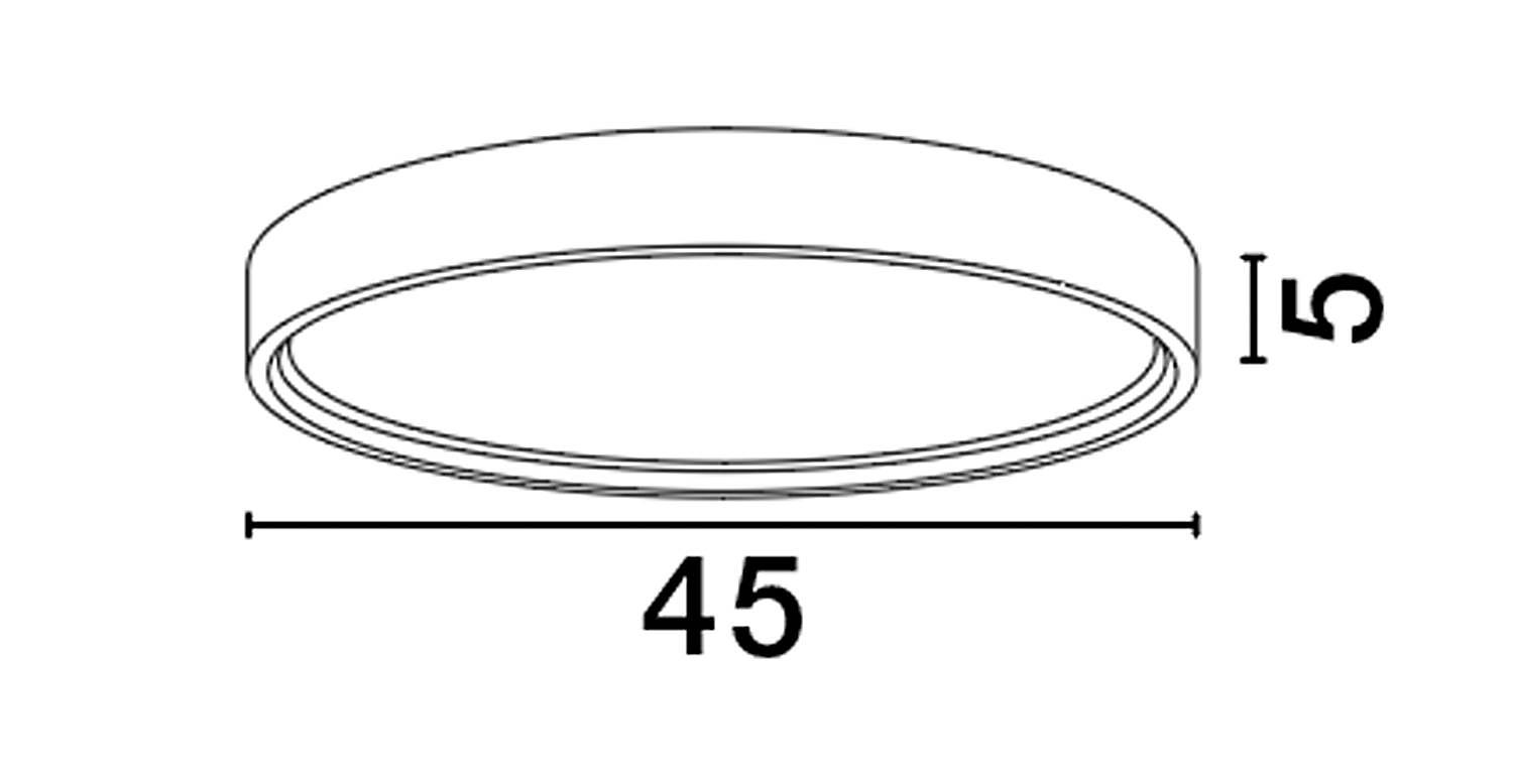 Olaf Deckenleuchte Aluminium Weiß 1-flammig 1