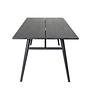 Extendable table Black Brushed 190x95cm 1