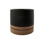 2x HDAstu Planters with Saucers Black Nature 0