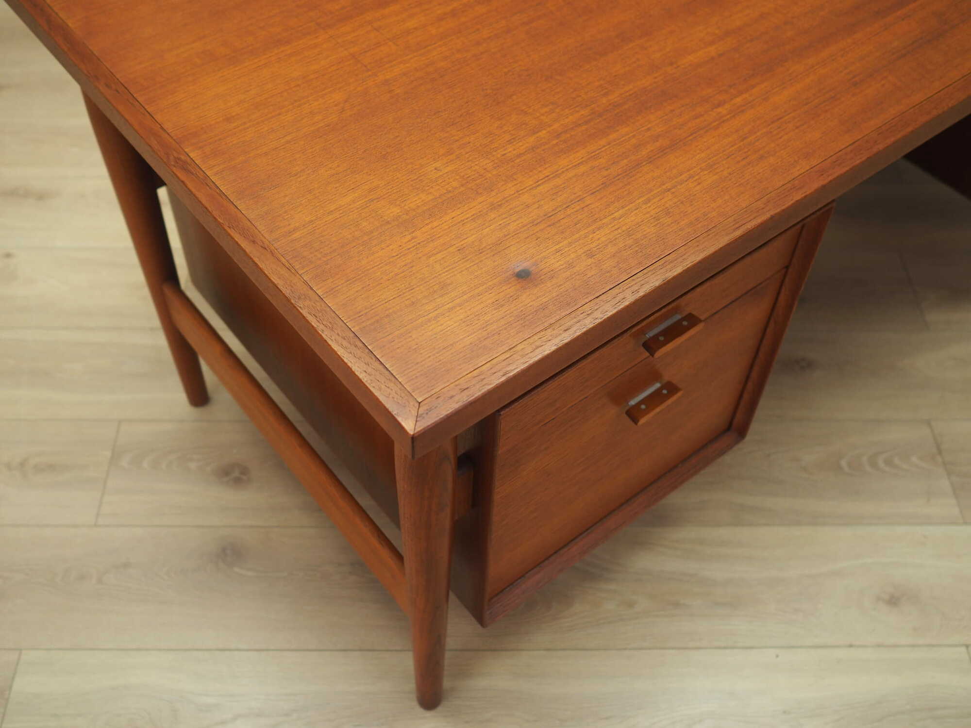 Desk Teak Wood Brown 1960s 6