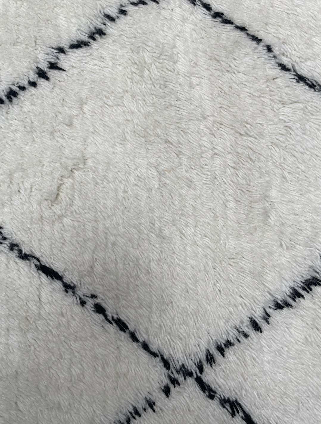 Berber rug HKLIVING wool black white 3