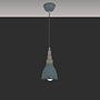 Pendant lamp Delhi blue-grey 2