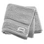 2x Handtuch Cuddly Frottee Hellgrau 2