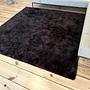 Handgefertigter Teppich Braun 200X200cm 1