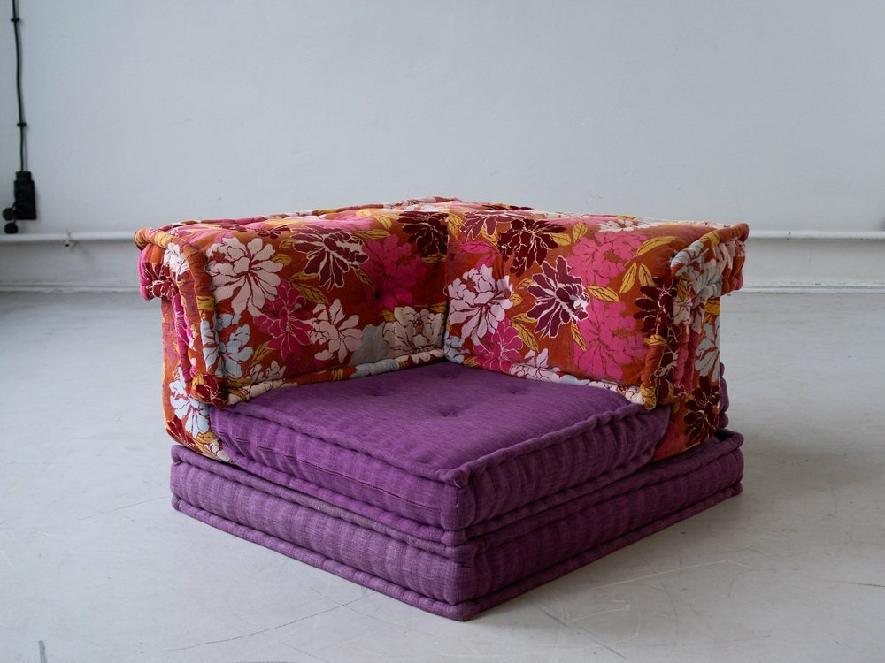 Vintage Hans Hopfer Mah Jong Modulares Sofa Mehrfarbig 8-tlg 3