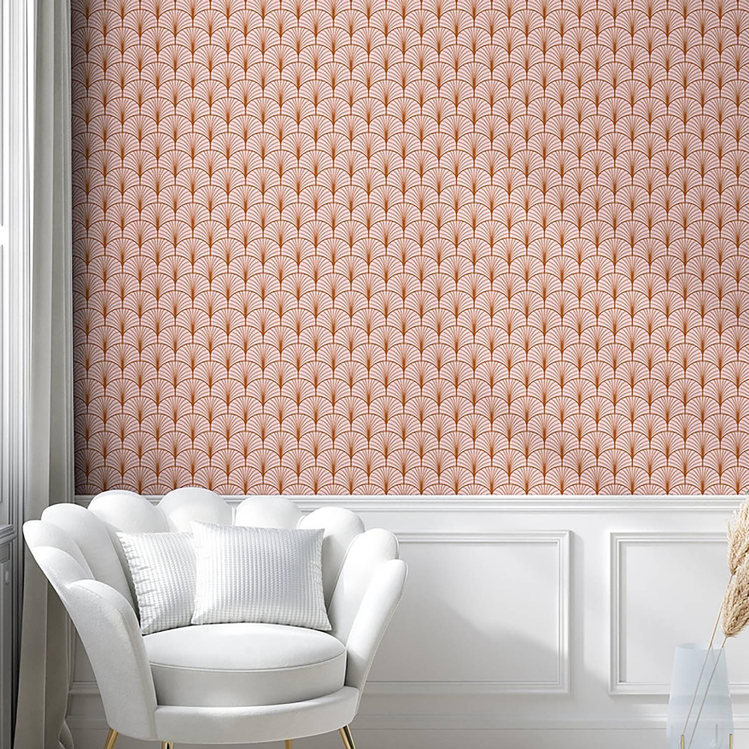 Tapete Blush Pink PVC Rosa Höhe: 90 cm 2