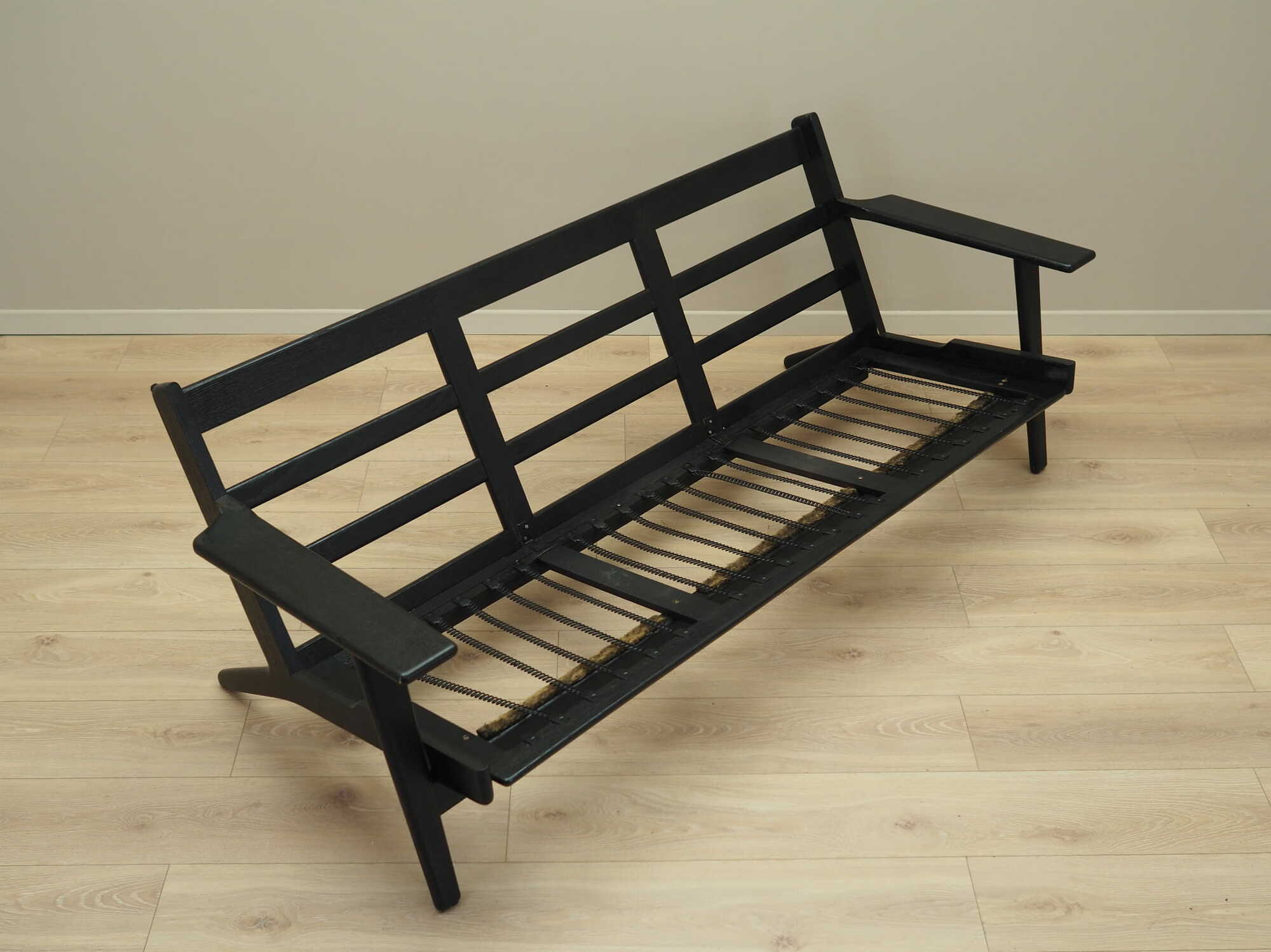 Sofa Textile Wood Black 1960s 6