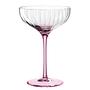 Champagne Coupe Poesia Set of 6 Crystal Glass Pink 0