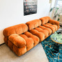 Camaleonda Sofa Chenille Stoff Orange Curry 0