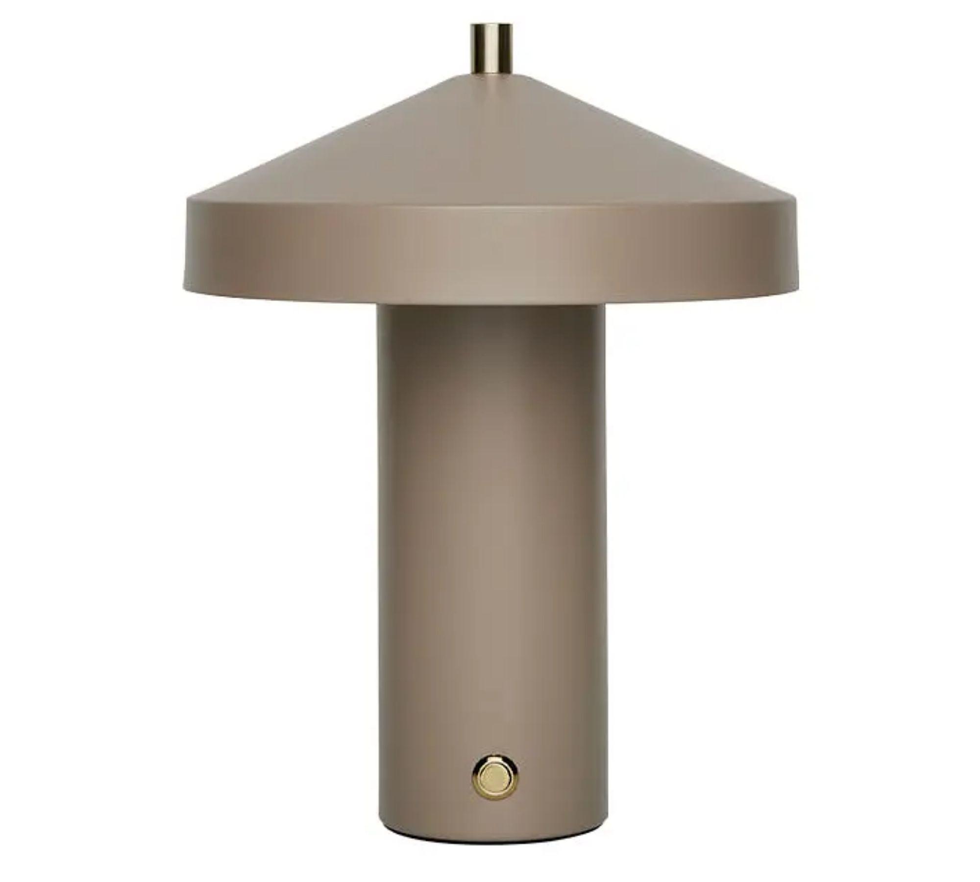 Hatto LED Tischlampe Stahl Braun Grau 1