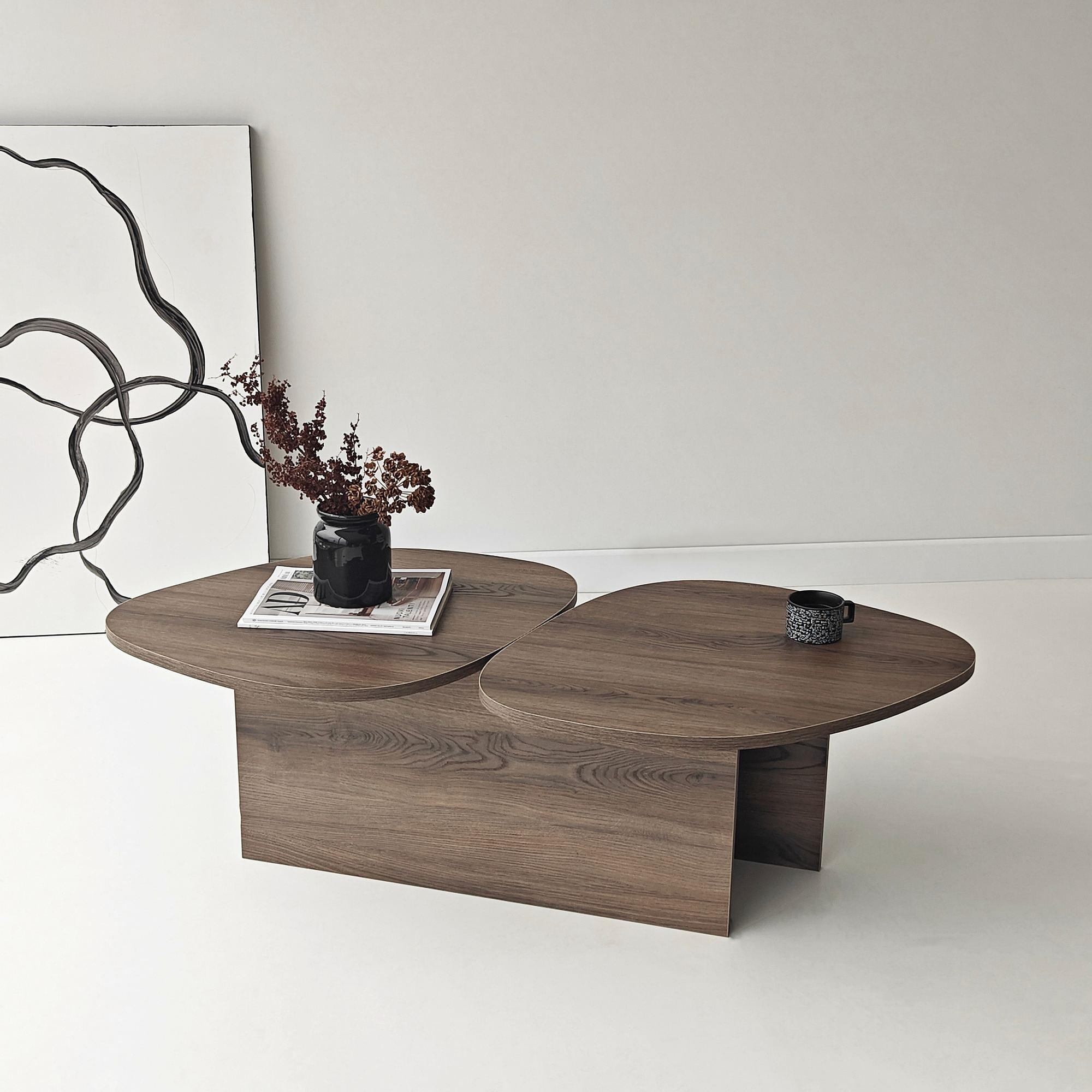 Stones Coffee Table Walnut 2