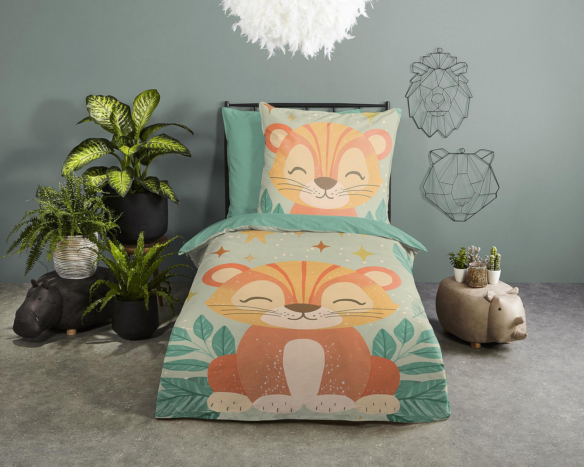 Lulek Kinderbettwäscheset Microfaser Grün 2