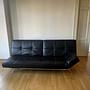 Smala Sofa Leder Schwarz 1