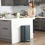 Trash Can Milizac II Steel Polypropylene Grey 2