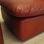 Modulares Sofa Leder Braun 1960er Jahre 7