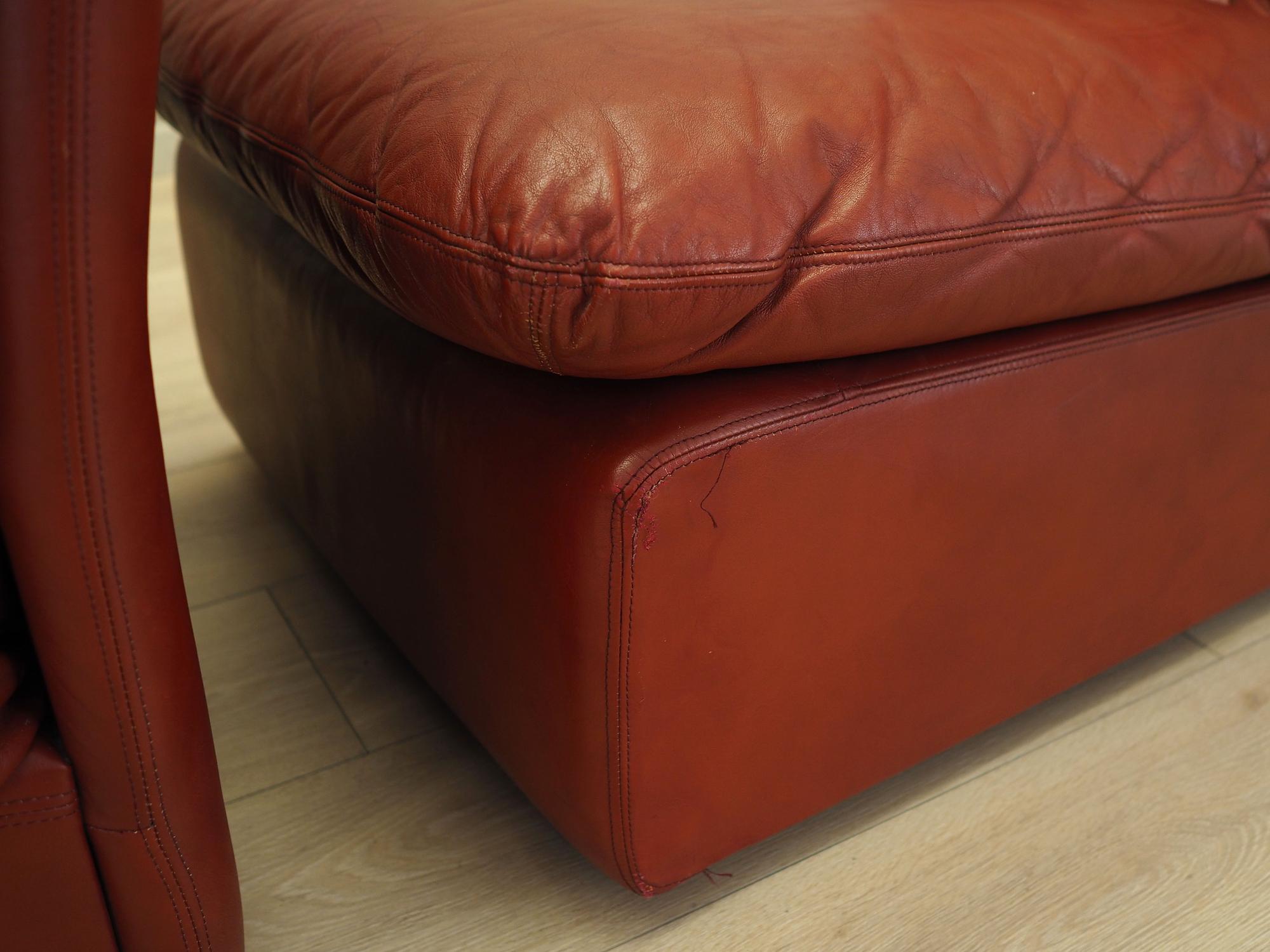 Modular Sofa Leather Brown 1960s 7