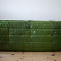 Togo Sofa 3-Sitzer Pull-Up-Leder Grün 2