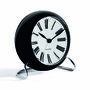 Aj Table Clock Roman Schwarz 1