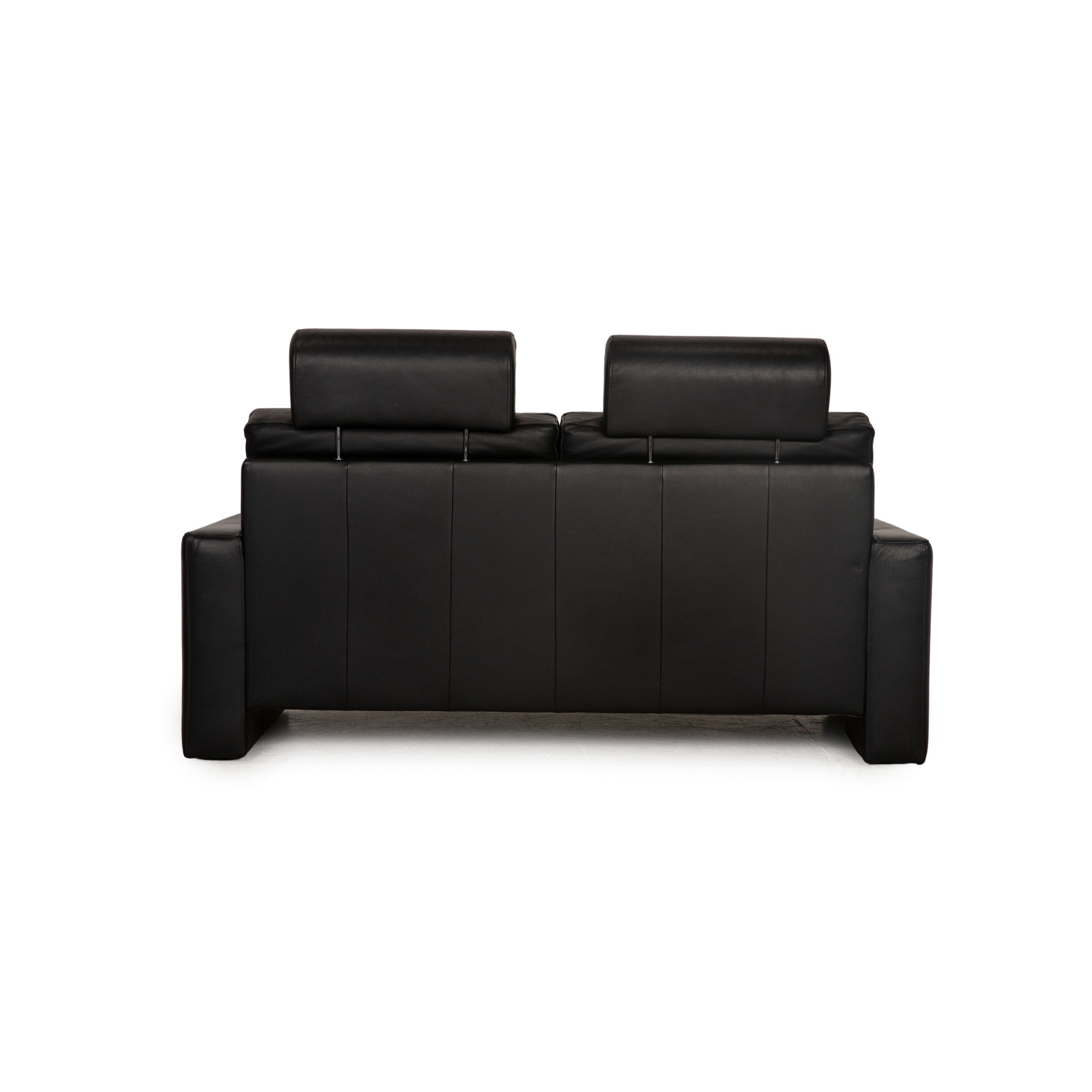 Systema Sofa 2-Sitzer Leder Schwarz 6