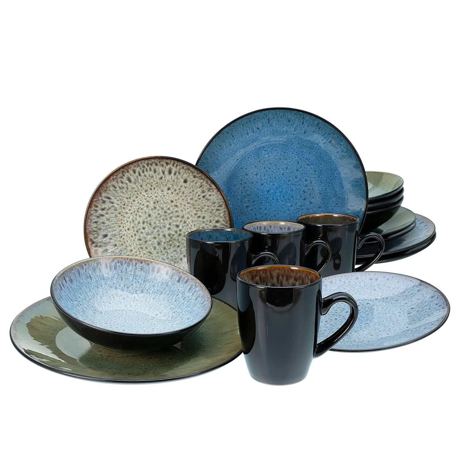 16-Piece Bali Combi-Service Stoneware Multicolor 1