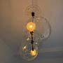 Designer glass pendant lamp organic shape 3