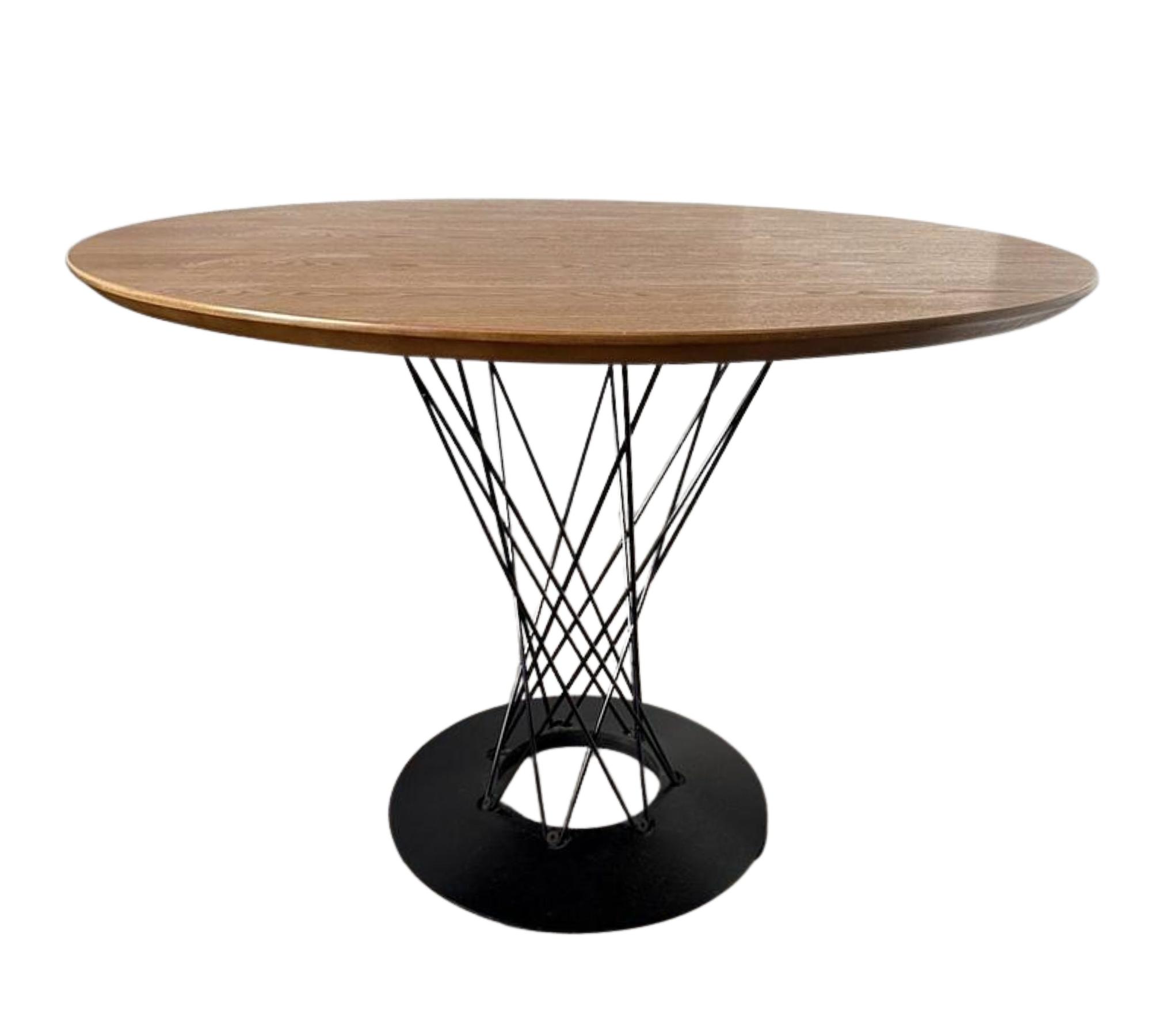 Tisch Massivholz Metall Braun Schwarz Ø100cm 0