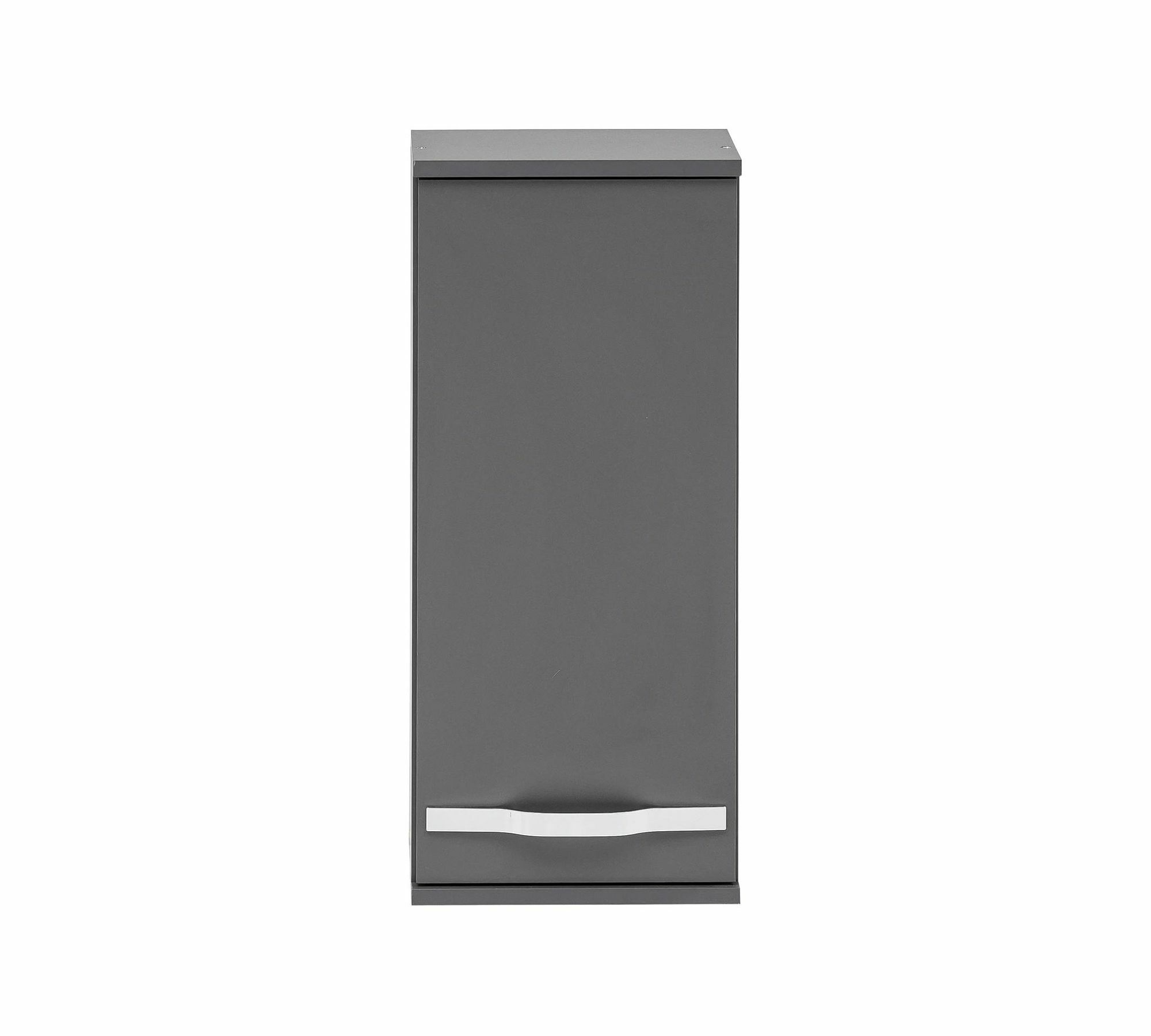 Hängeschrank Holz Metall Grau 1