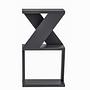 Albeni Side Table Wood Veneer Anthracite 8