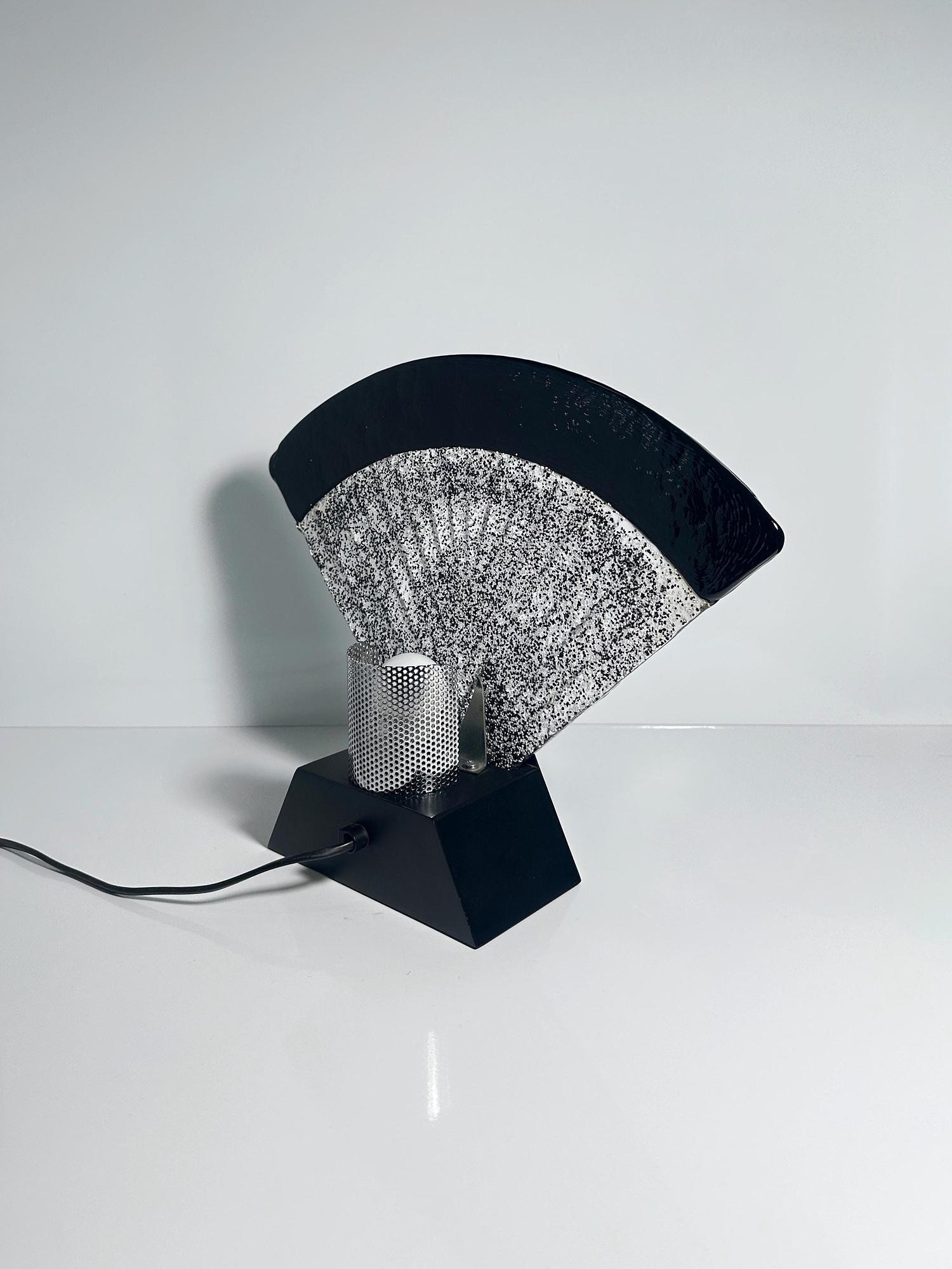 Vintage Art Deco Tischlampe 1980er Jahre 3