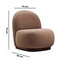 Tina Armchair Cappuccino Brown 7