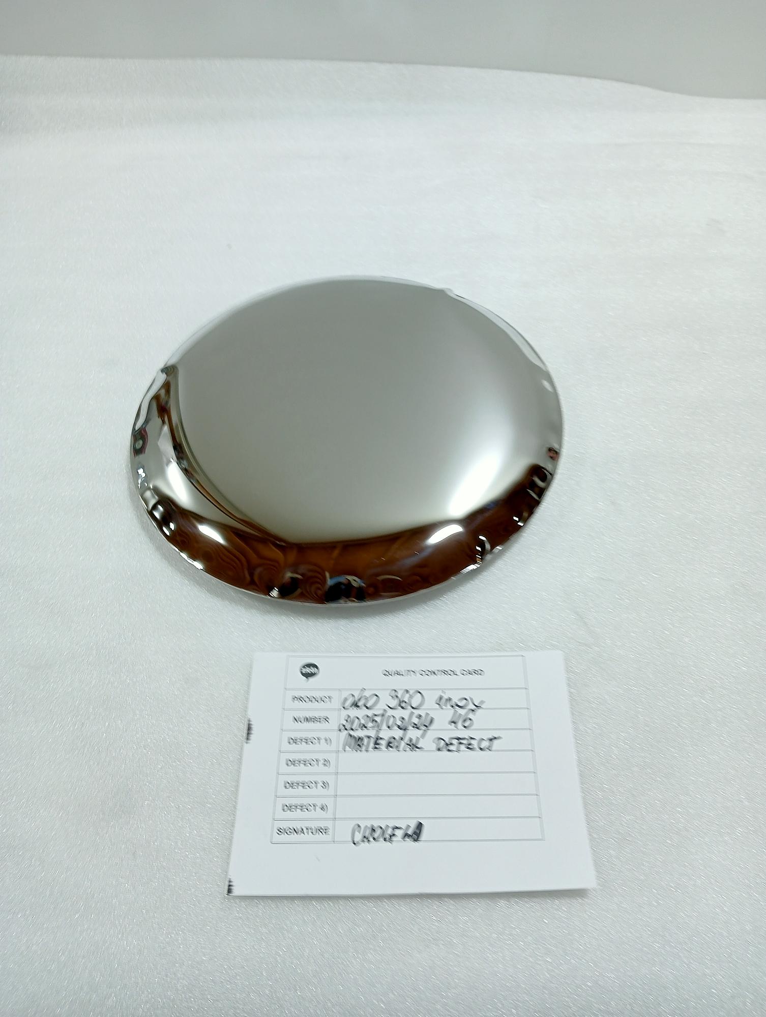 OKO Mirror 360 Polished Stainless Steel Silver 2